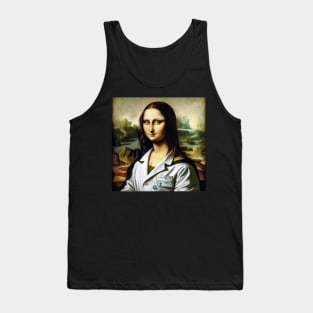 Mona Lisa Pharmacist: Celebrating National Pharmacist Day with Artistic Flair Tank Top